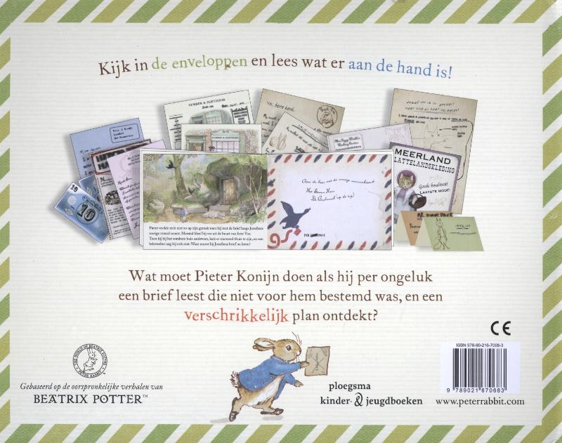 Achterkant van Postbode Pieter