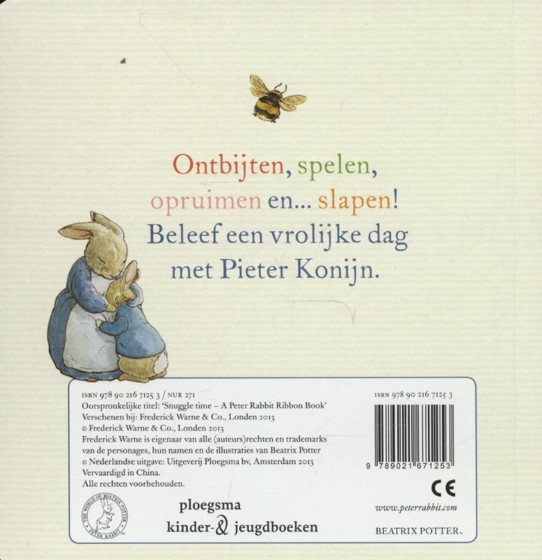 Achterkant van Een dag met Pieter Konijn