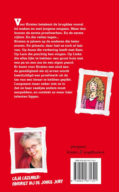 Achterkant van Kussen en krullen