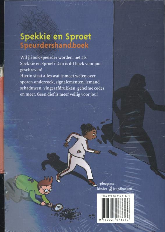 Achterkant van speurdershandboek