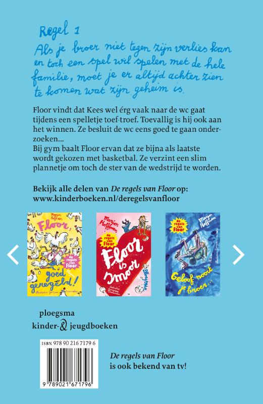 Achterkant van De spelregels van Floor