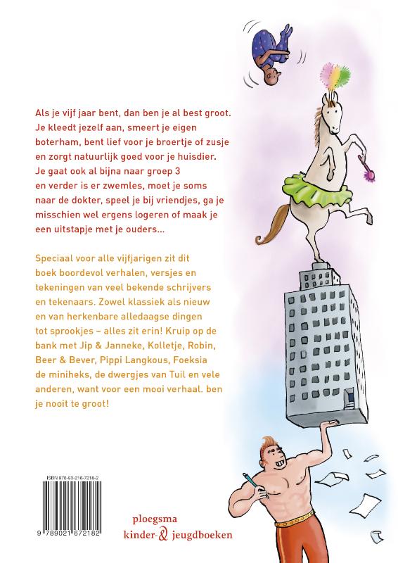 Achterkant van Het grote voorleesboek voor rond de vijf