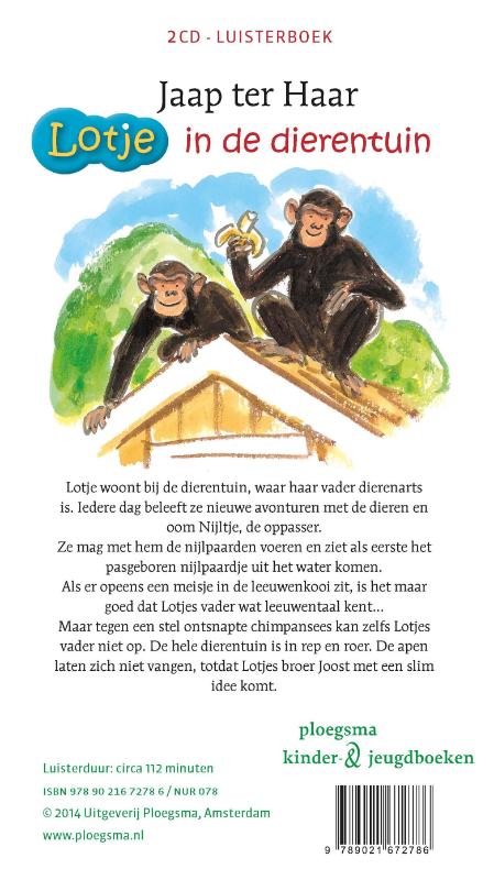 Achterkant van Lotje in de dierentuin