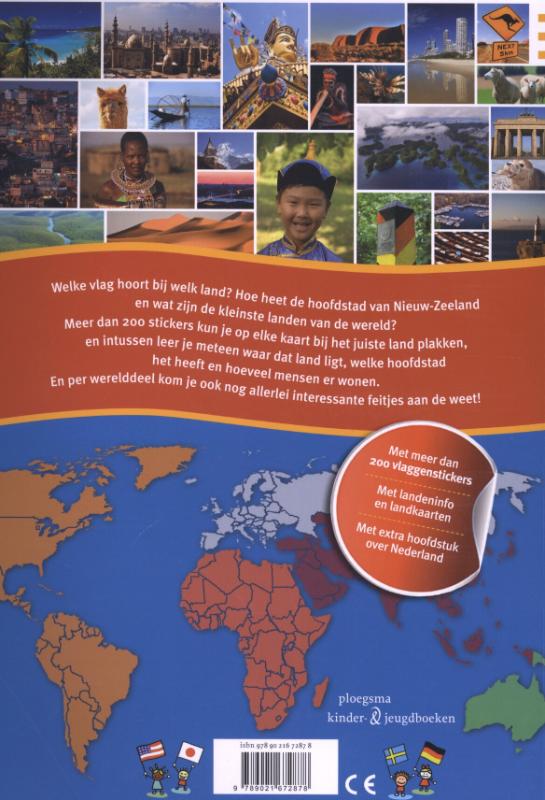 Achterkant van Alle vlaggen van de wereld