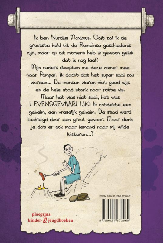 Achterkant van Het dagboek van Nurdius Maximus in Pompei