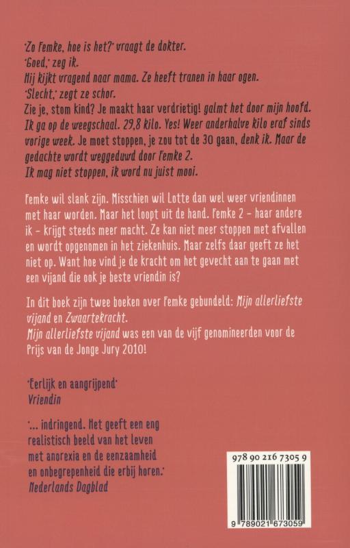 Achterkant van Vechten tot je een ons weegt