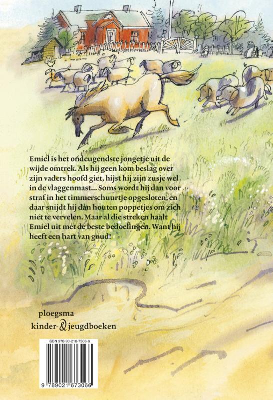Achterkant van Emiel van de Hazelhoeve