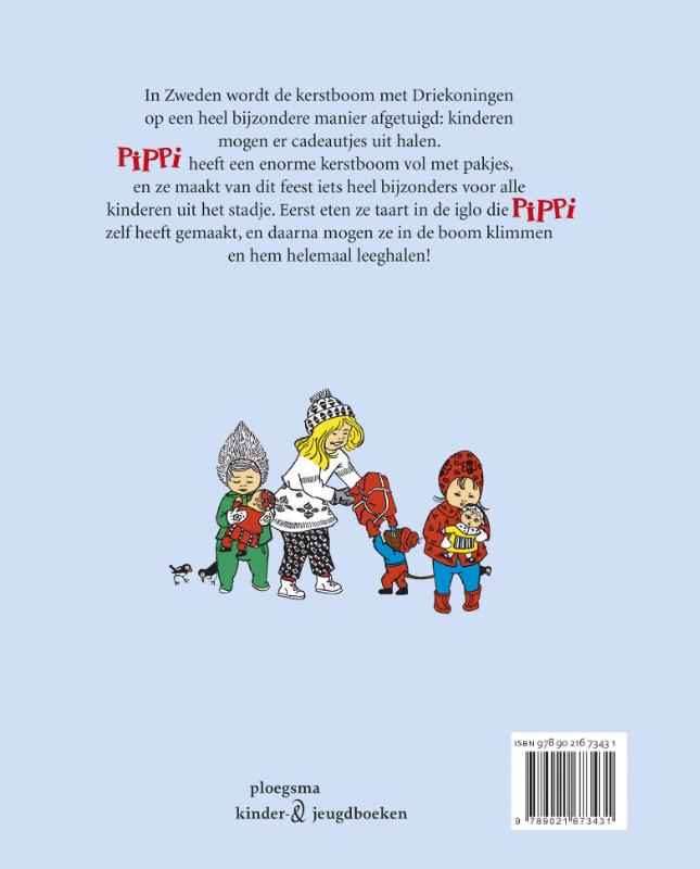 Achterkant van Het kerstboomfeest van Pippi