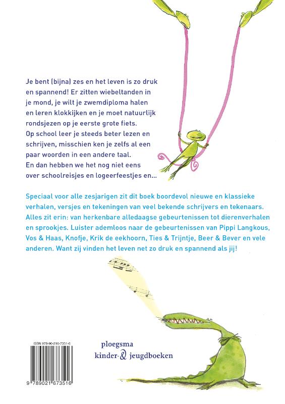 Achterkant van Het grote voorleesboek voor rond de zes jaar