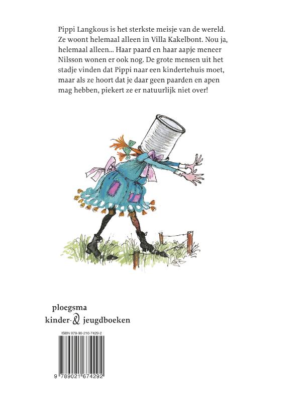 Achterkant van Pippi Langkous