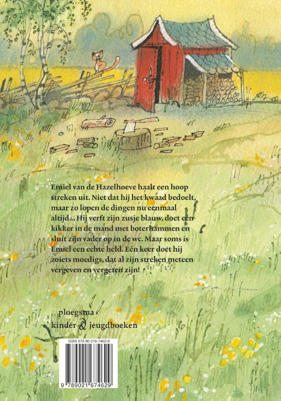 Achterkant van Emiel is een held