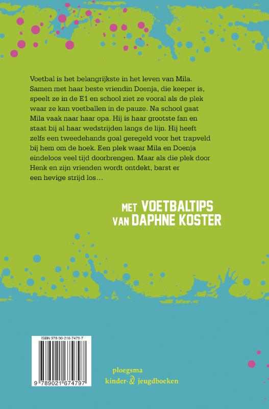 Achterkant van Voetbalgekke meiden