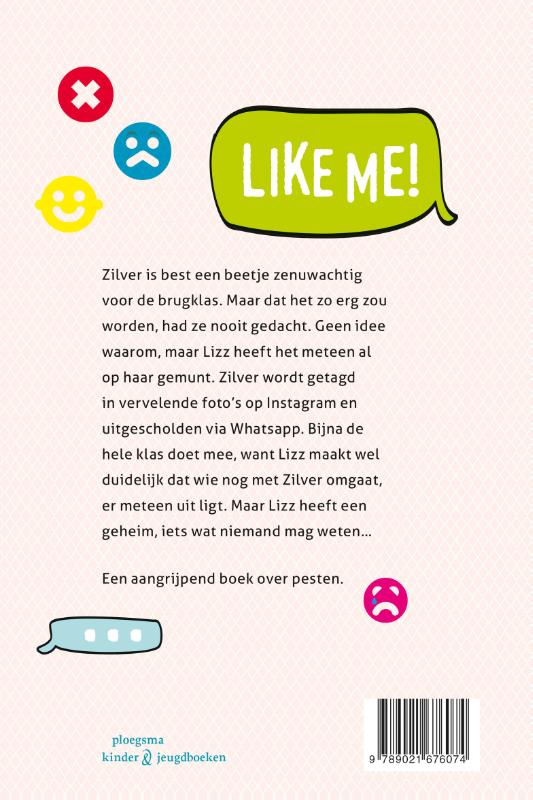 Achterkant van Like me!