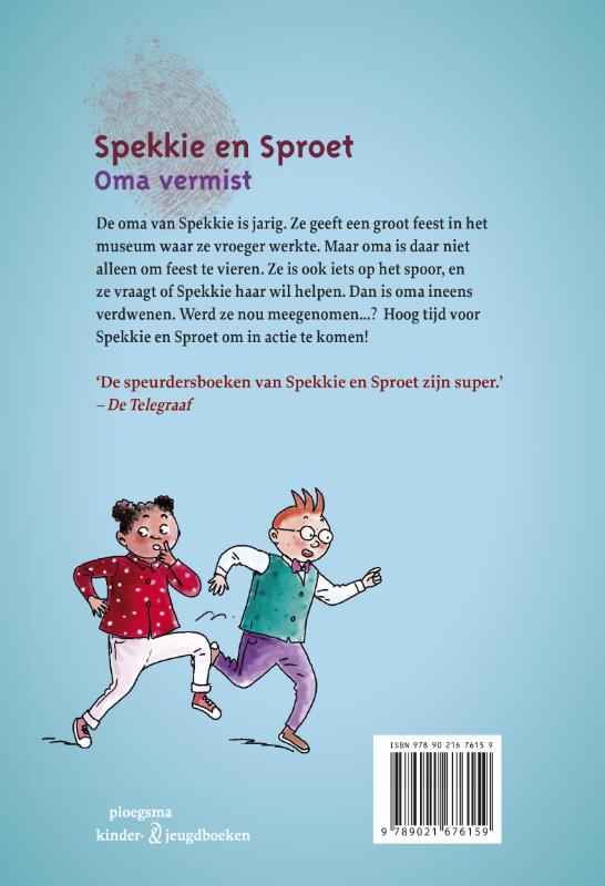 Achterkant van Oma vermist