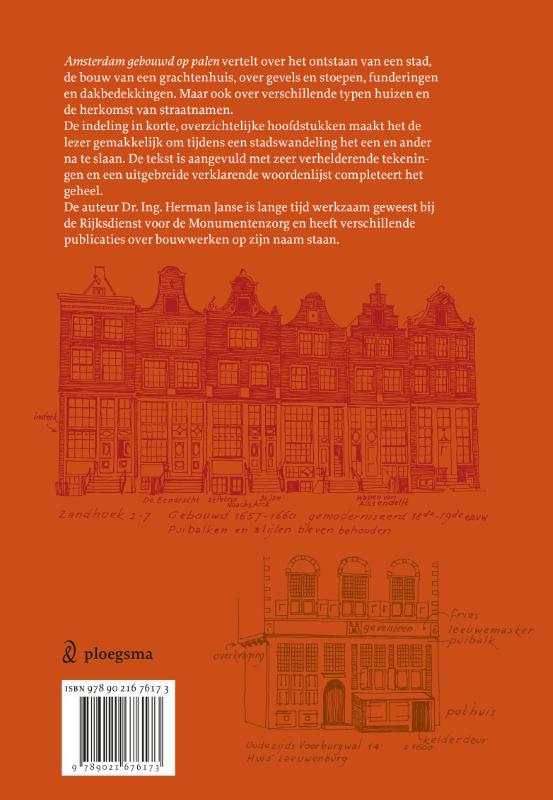 Achterkant van Amsterdam gebouwd op palen