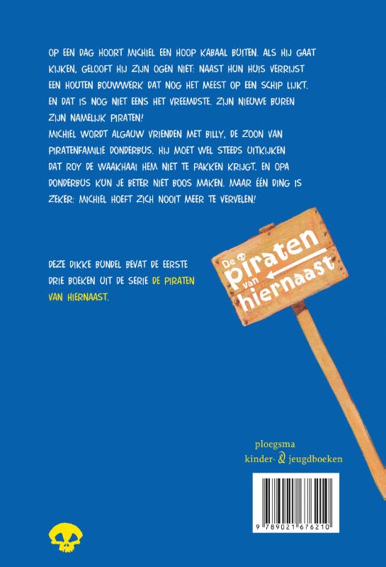 Achterkant van De dikke Piraten van hiernaast omnibus