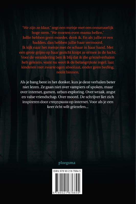 Achterkant van De man zonder gezicht