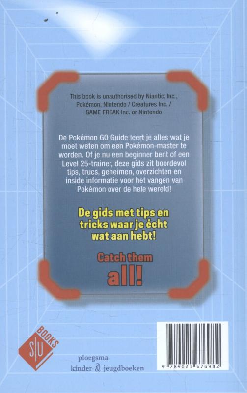Achterkant van Pokémon GO guide