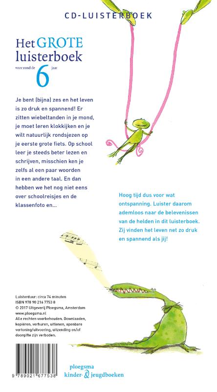 Achterkant van Het grote luisterboek voor rond de 6 jaar