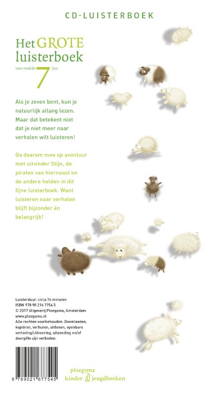 Achterkant van Het grote luisterboek voor rond de 7 jaar