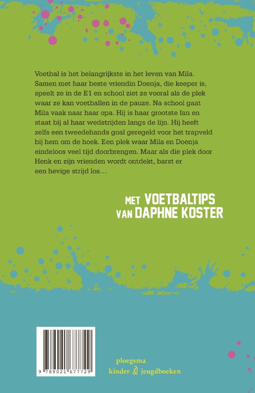 Achterkant van Voetbalgekke meiden