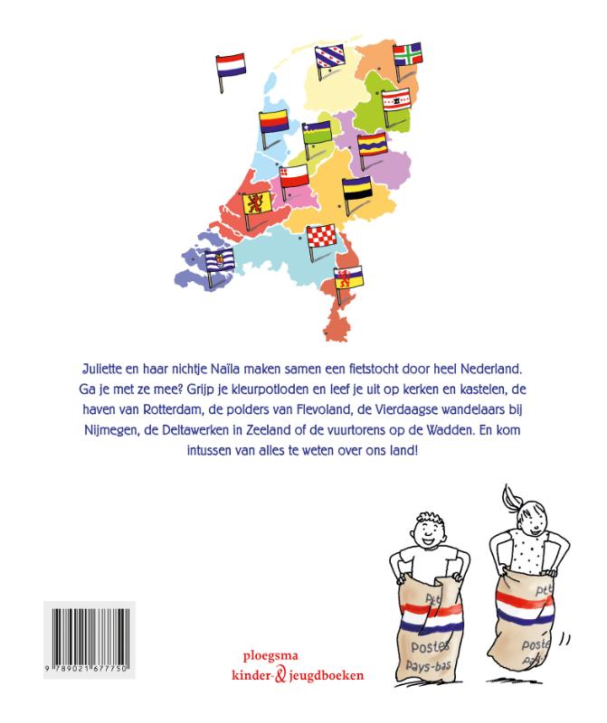 Achterkant van Kleur- en speurboek Nederland