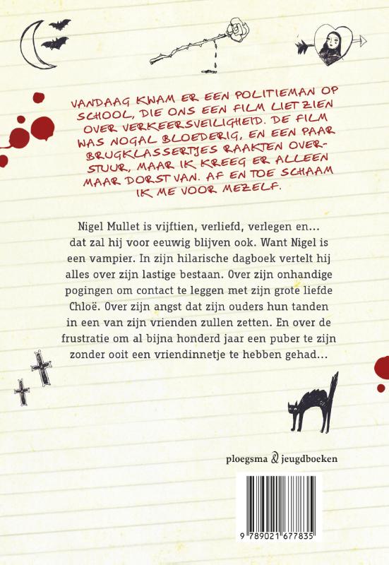 Achterkant van Dagboek van een vampier / watje