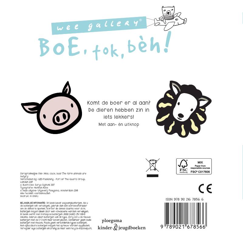 Achterkant van Boe, tok beh! Etenstijd op de boerderij