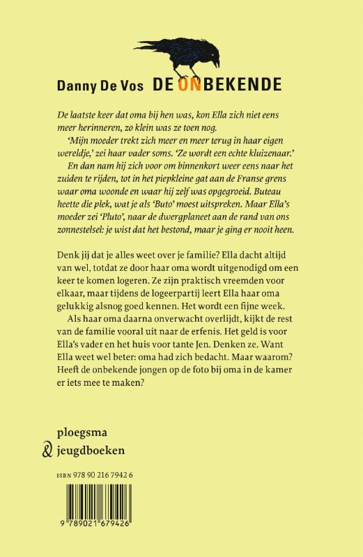 Achterkant van De onbekende