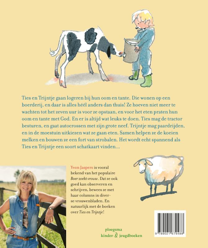 Achterkant van Ties en Trijntje op de boerderij