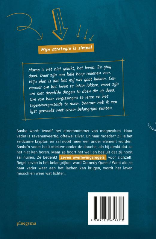 Achterkant van Comedy Queen