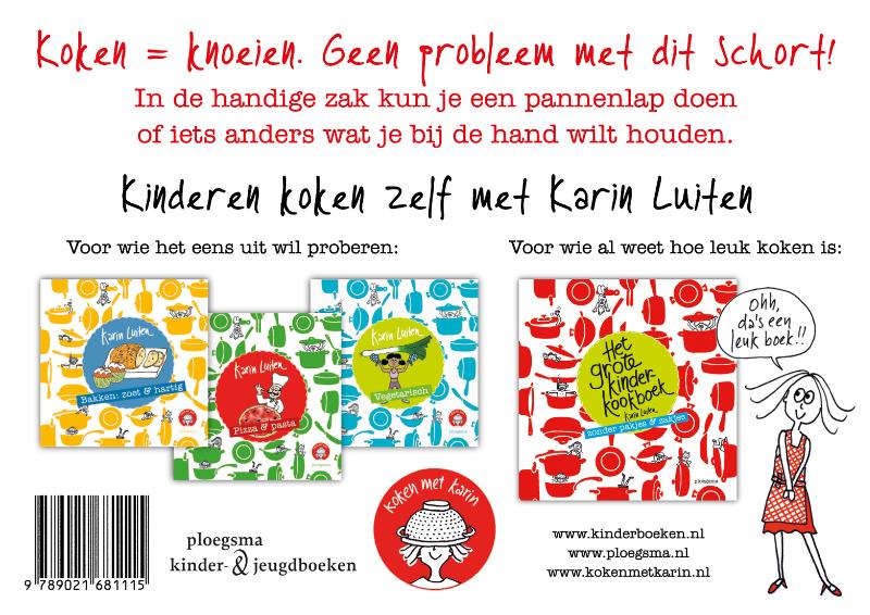 Achterkant van Kinderkookschort