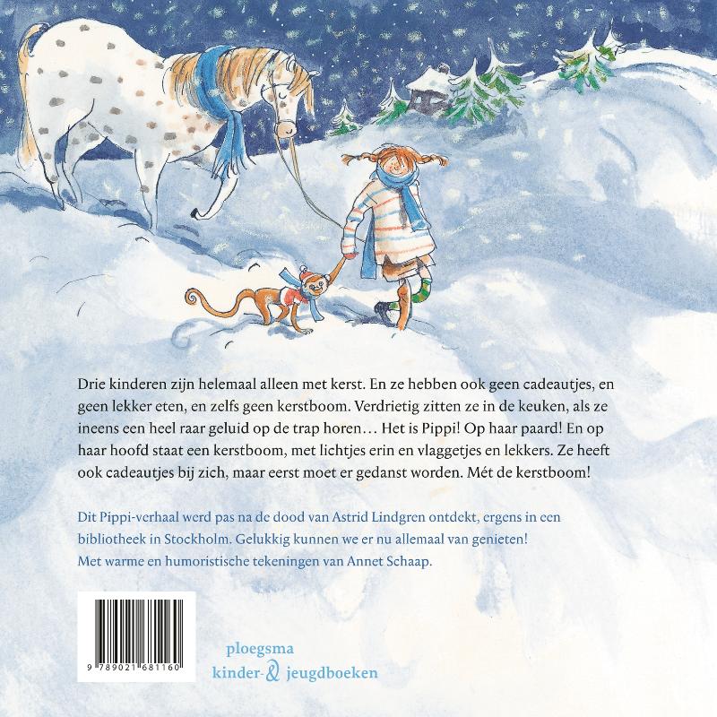 Achterkant van Pippi en de dansende kerstboom