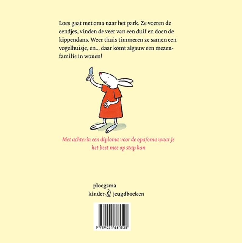 Achterkant van Op stap met oma