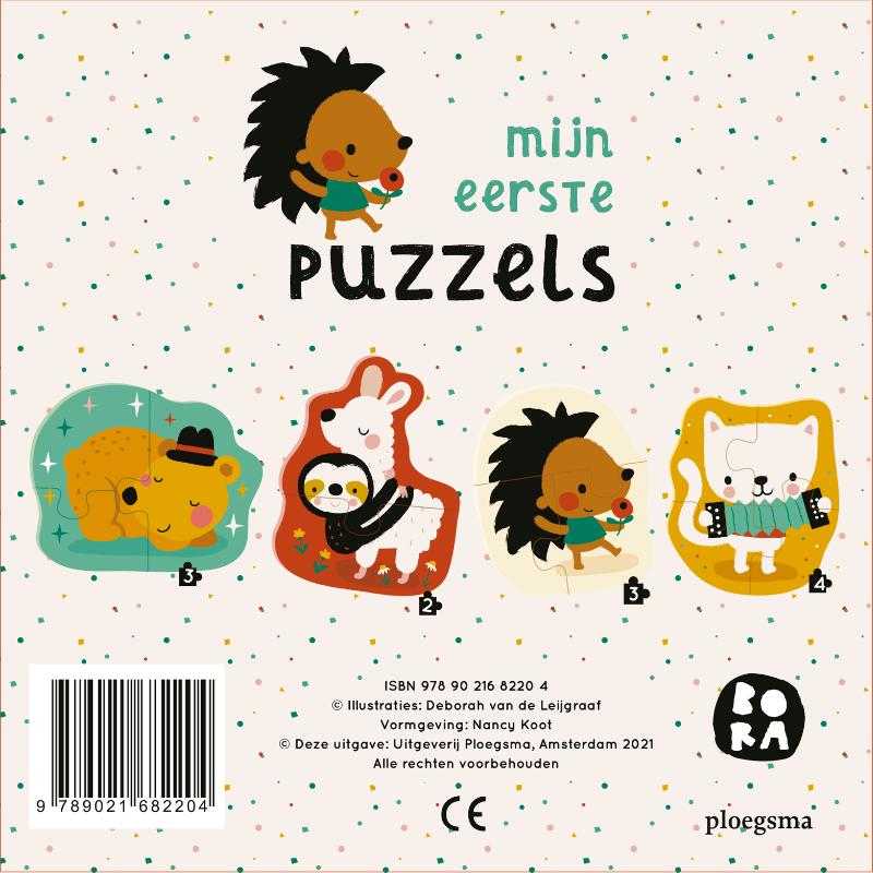 Achterkant van Mijn eerste puzzels