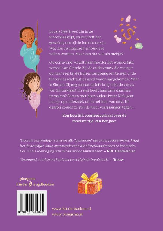 Achterkant van Mevrouw Sinterklaas