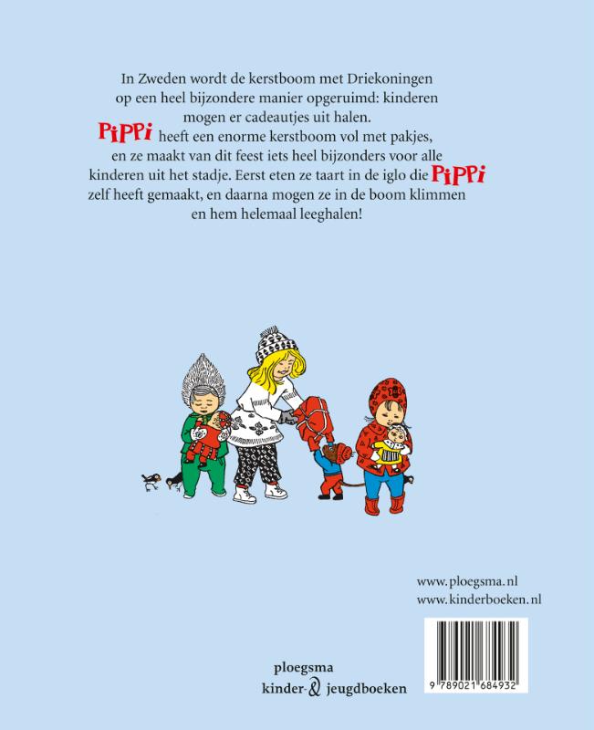 Achterkant van Het kerstboomplunderfeest van Pippi