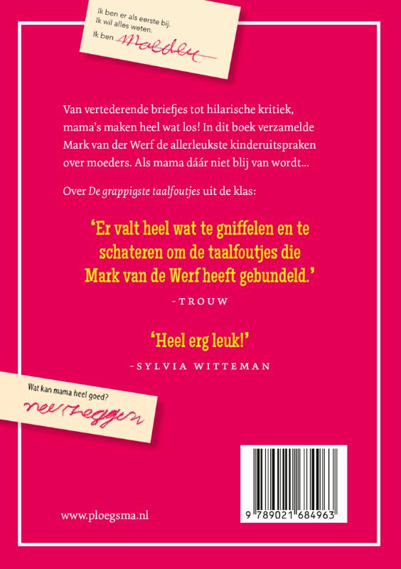 Achterkant van Mama is mijn helt