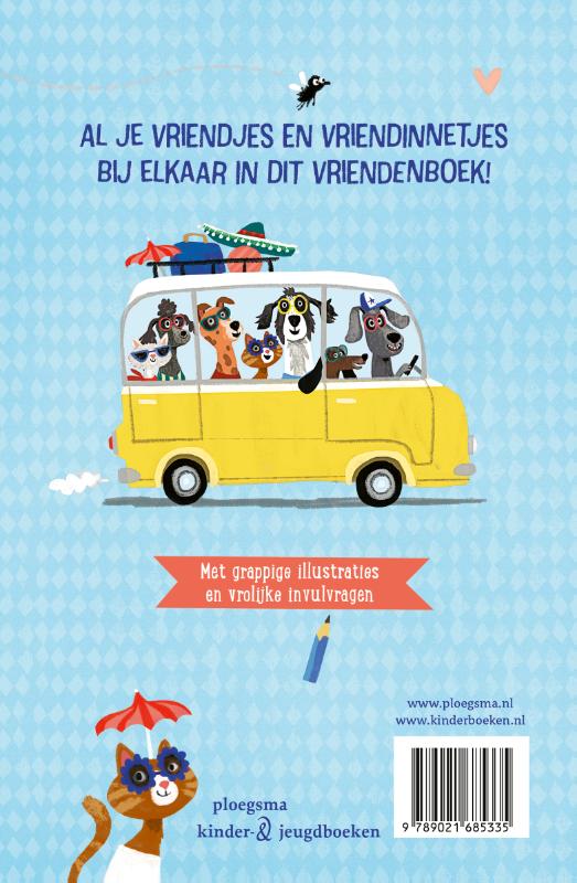 Achterkant van Mijn vrolijke vriendenboek