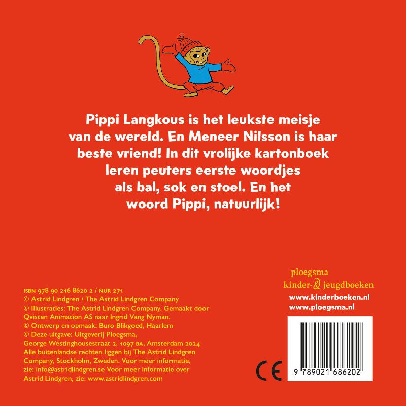 Achterkant van Pippi's eerste woordjes
