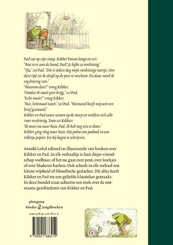 Achterkant van Alle verhalen van Kikker en Pad