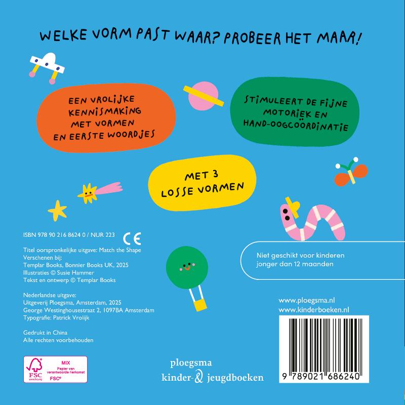 Achterkant van Vind de vorm