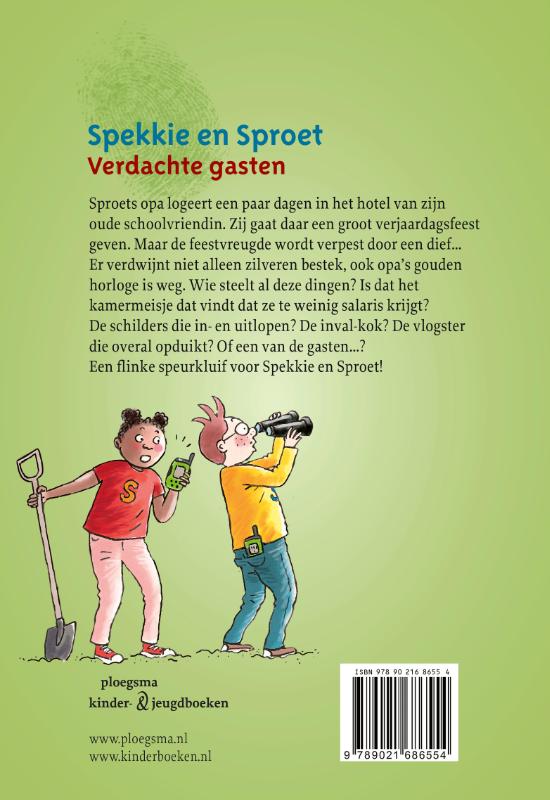 Achterkant van Verdachte gasten