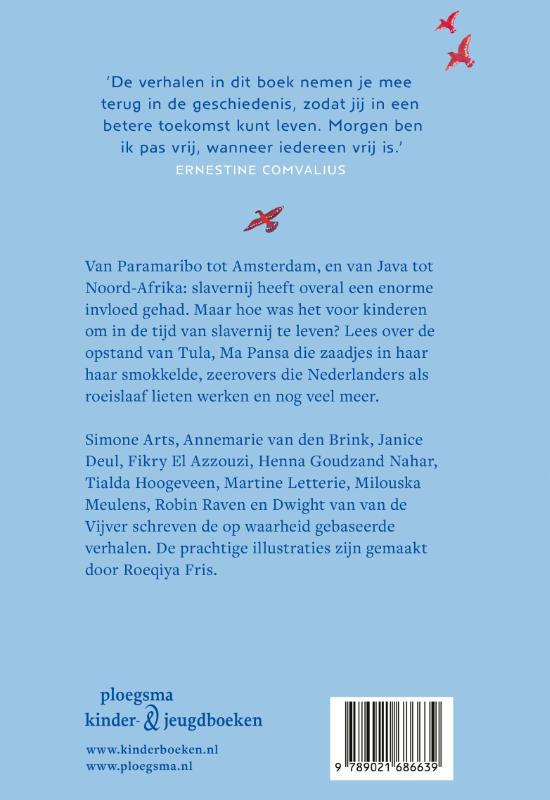 Achterkant van Morgen ben ik vrij