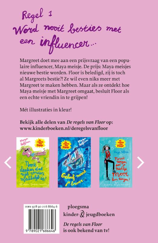 Achterkant van Word nooit besties met een influencer!