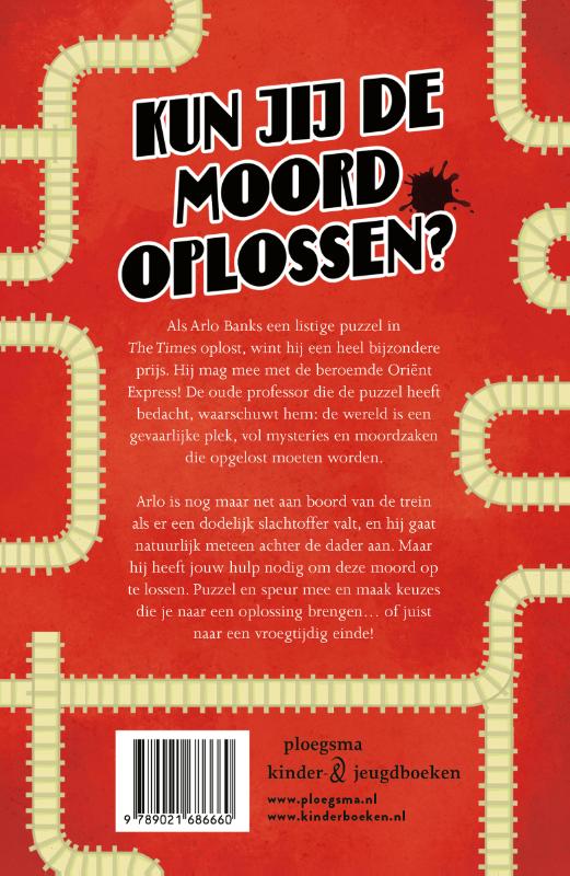 Achterkant van Moord op het spoor
