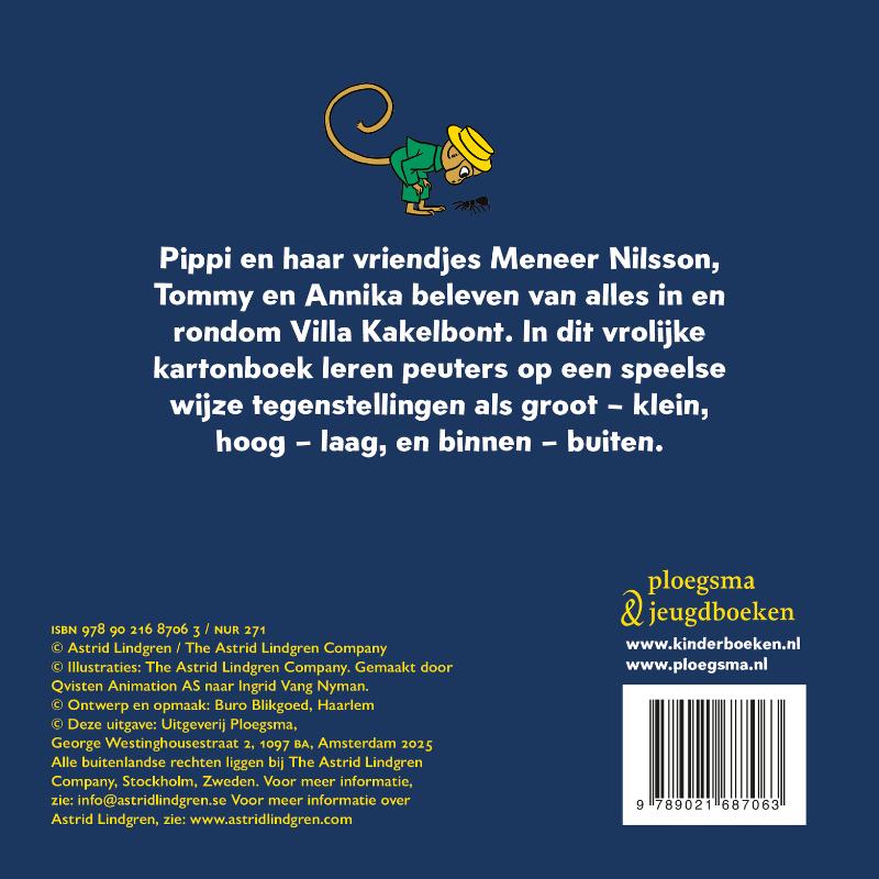 Achterkant van Dag en nacht met Pippi
