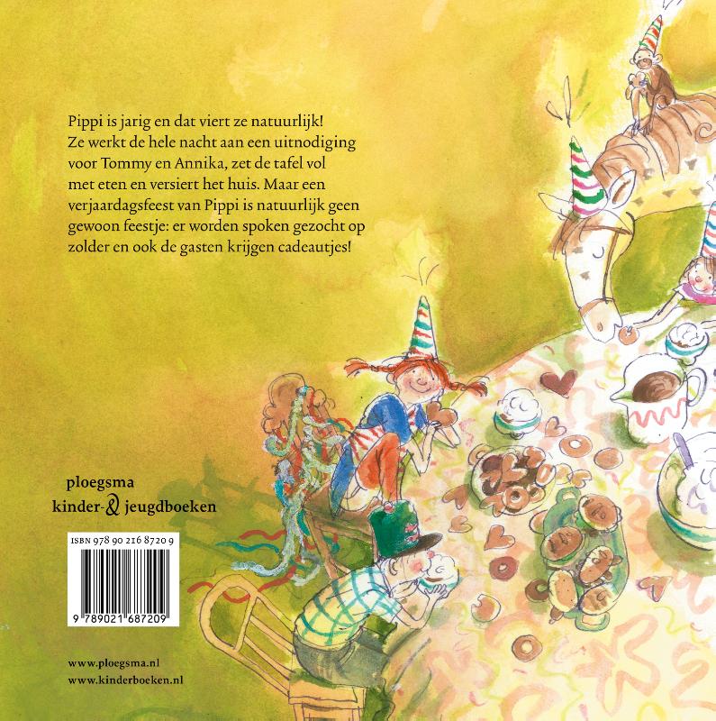 Achterkant van Pippi is jarig