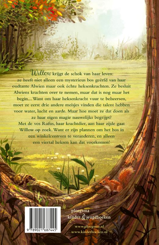 Achterkant van Willow en het magische woud