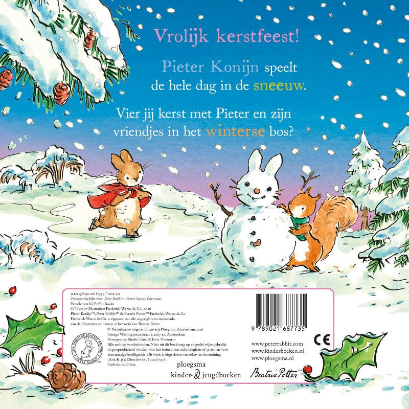 Achterkant van Pieters witte kerst